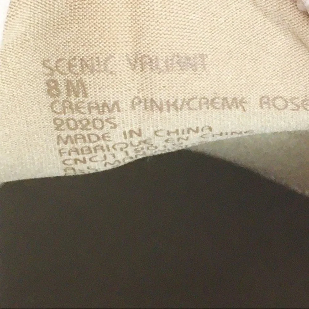 Earth Size 8 Scenic Valiant Vegan Blush Cream Pink Slip On Knit Sneakers Shoes‎